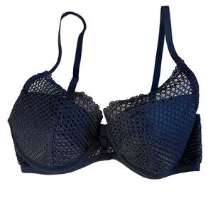 Victoria's Secret black fishnet bra 32D